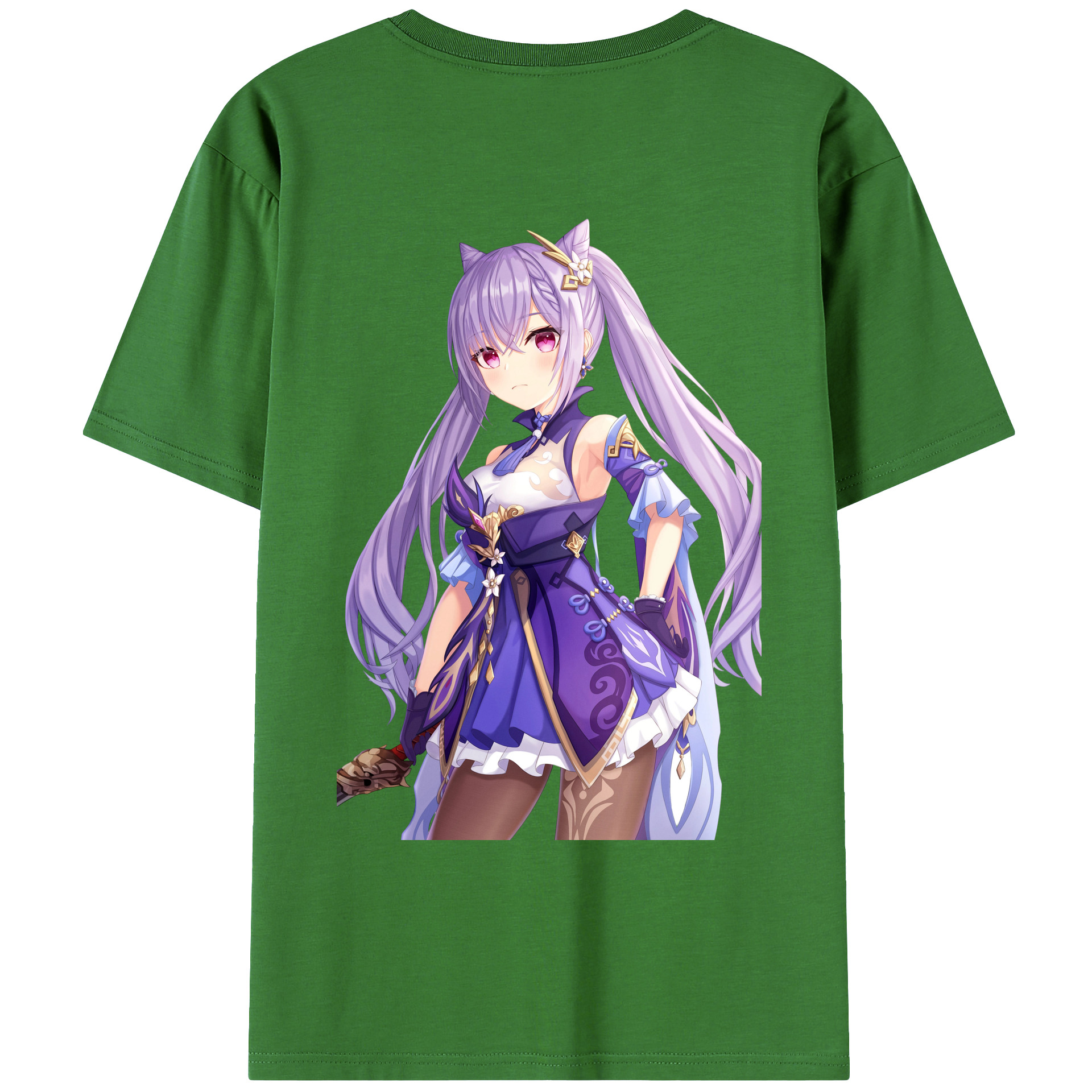 げんし神 刻晴 こくせい genshin Kokusei レディース半袖Tシャツ(バックプリント)